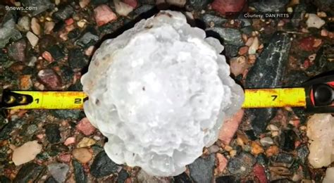 weather records, has declared a hailstone found last week in Vivian, S. . How big would a 100 pound hailstone be